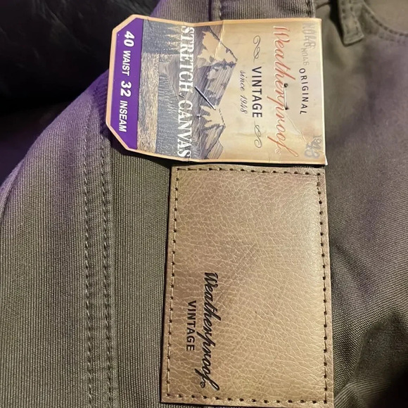 Weatherproof Vintage Men’s Fleece Lined Pant - Green #17 - Picture 5 of 11